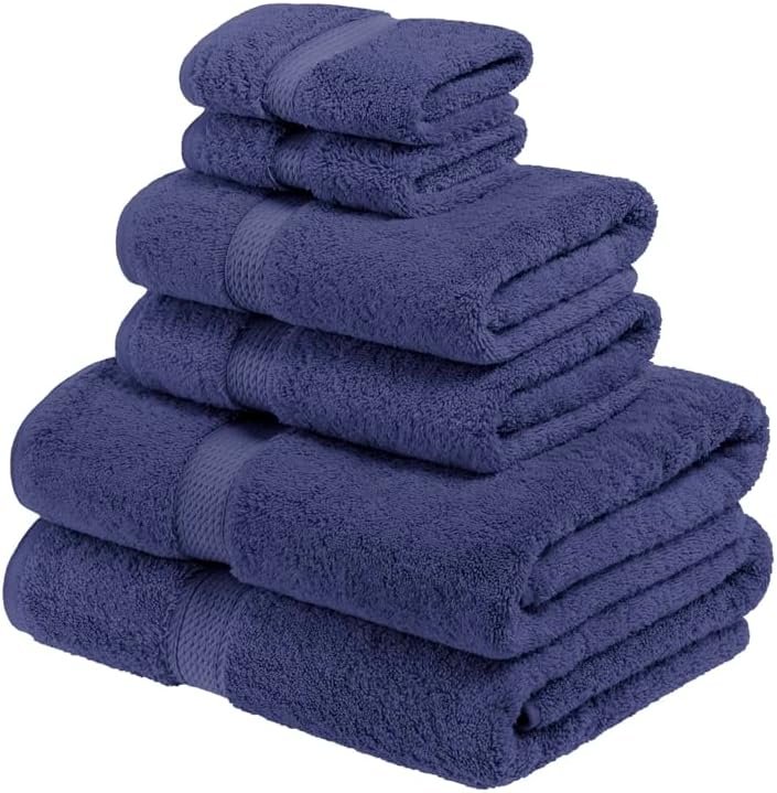 Superior Egyptian Cotton Pile 6 Piece Towel Set