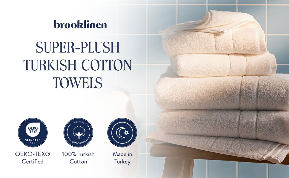 Brooklinen Super-Plush Bath Towels, Machine Washable